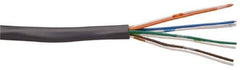 Southwire - 4 Conductor, 24 AWG Telephone Wire - 1,000 Ft., Copper Conductor, Beige, Gray and White PVC Jacket - Apex Tool & Supply