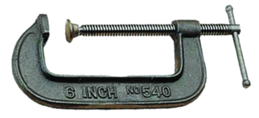 540 Series Ductile Alloy C-Clamp, 10" Capacity, 2850 lbsæClamp force, 7/8" Spindle Diameter - Apex Tool & Supply