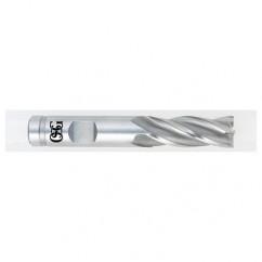 13/32 Dia. x 2-11/16 Overall Length 4-Flute Square End HSS-CO SE End Mill-Round Shank-Non-Center Cutting-Uncoated - Apex Tool & Supply