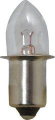 Value Collection - 1.19 Watt, 2.38 Volt, Incandescent Miniature & Specialty B3-1/2 Lamp - Single Contact Miniature Flanged Base, 1 to 1.999 Equivalent Range, Warm (1,000 to 3,000), Dimmable, 1-1/4" OAL - Apex Tool & Supply