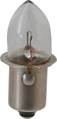 Value Collection - 1.11 Watt, 3.7 Volt, Incandescent Miniature & Specialty B3-1/2 Lamp - Single Contact Miniature Flanged Base, 1 to 1.999 Equivalent Range, Warm (1,000 to 3,000), Dimmable, 1-1/4" OAL - Apex Tool & Supply