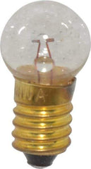 Value Collection - 2.5 Watt, 5 Volt, Incandescent Miniature & Specialty G4-1/2 Lamp - Miniature Screw Base, 2 to 4.999 Equivalent Range, Warm (1,000 to 3,000), Dimmable, 1-1/4" OAL - Apex Tool & Supply