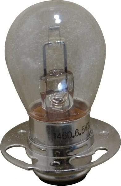 Value Collection - 18 Watt, 6.5 Volt, Incandescent Miniature & Specialty S8 Lamp - Double Contact Prefocus Base, 5 to 49 Equivalent Range, Warm (1,000 to 3,000), Dimmable, 2" OAL - Apex Tool & Supply