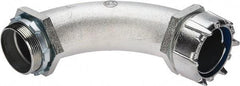 Thomas & Betts - 3" Trade, Malleable Iron Threaded Angled Liquidtight Conduit Connector - Noninsulated - Apex Tool & Supply