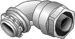 Thomas & Betts - 4" Trade, Malleable Iron Threaded Angled Liquidtight Conduit Connector - Insulated - Apex Tool & Supply