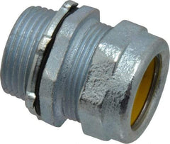 O-Z/Gedney - 0.9 to 1" Cable Capacity, Liquidtight, Straight Strain Relief Cord Grip - 1 NPT Thread, 1-1/4" Long, Iron - Apex Tool & Supply