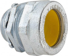 O-Z/Gedney - 1 to 1.2" Cable Capacity, Liquidtight, Straight Strain Relief Cord Grip - 1 NPT Thread, 1-3/8" Long, Iron - Apex Tool & Supply