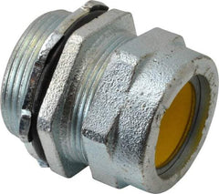 O-Z/Gedney - 0.9 to 1" Cable Capacity, Liquidtight, Straight Strain Relief Cord Grip - 1-1/4 NPT Thread, 1-3/8" Long, Iron - Apex Tool & Supply