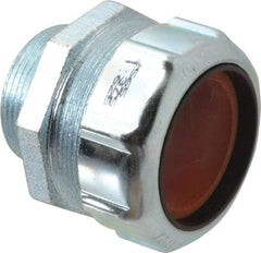 Thomas & Betts - 1-3/8 to 1-5/8" Cable Capacity, Liquidtight, Straight Strain Relief Cord Grip - 1-1/2 NPT Thread, 2-5/8" Long, Iron & Zinc - Apex Tool & Supply