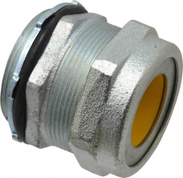 O-Z/Gedney - 1.2 to 1.4" Cable Capacity, Liquidtight, Straight Strain Relief Cord Grip - 5/8 NPT Thread, 2-1/16" Long, Iron - Apex Tool & Supply