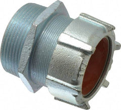 Thomas & Betts - 1-15/16 to 2-3/16" Cable Capacity, Liquidtight, Straight Strain Relief Cord Grip - 2-1/2 NPT Thread, 3-3/4" Long, Iron & Zinc - Apex Tool & Supply