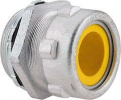 O-Z/Gedney - 1-1/2 to 1.8" Cable Capacity, Liquidtight, Straight Strain Relief Cord Grip - 3 NPT Thread, 2-1/2" Long, Iron - Apex Tool & Supply