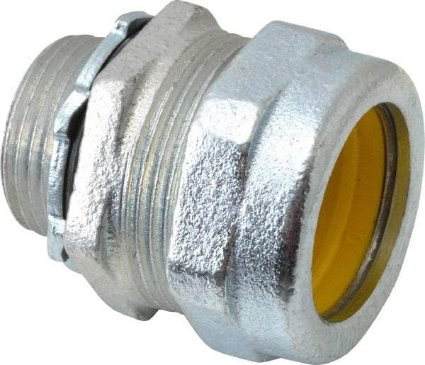 O-Z/Gedney - 0.9 to 1" Cable Capacity, Liquidtight, Straight Strain Relief Cord Grip - 3/4 NPT Thread, 1-1/4" Long, Iron - Apex Tool & Supply