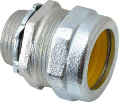 O-Z/Gedney - 0.9 to 1" Cable Capacity, Liquidtight, Straight Strain Relief Cord Grip - 3/4 NPT Thread, 1-1/4" Long, Iron - Apex Tool & Supply