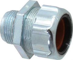 Thomas & Betts - 3/4 to 7/8" Cable Capacity, Liquidtight, Straight Strain Relief Cord Grip - 3/4 NPT Thread, 1-15/16" Long, Iron & Zinc - Apex Tool & Supply