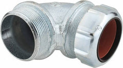 Thomas & Betts - 1-5/8 to 1-7/8" Cable Capacity, Liquidtight, Elbow Strain Relief Cord Grip - 2 NPT Thread, Iron - Apex Tool & Supply