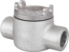 Thomas & Betts - (2) 1/2" Knockouts, Iron Round GUAC - 2-1/2" Overall Width x 2-1/4" Overall Depth - Apex Tool & Supply