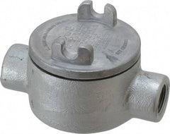 Thomas & Betts - (2) 3/4" Knockouts, Iron Round GUAC - 3-1/2" Overall Width x 2" Overall Depth - Apex Tool & Supply