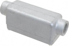 O-Z/Gedney - C Body, 1/2" Trade, Rigid Malleable Iron Conduit Body - Rectangle, 3.69" OAL, Hazardous Locations - Apex Tool & Supply