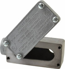 O-Z/Gedney - LB Body, 3/4" Trade, Rigid Malleable Iron Conduit Body - Rectangle, 1" OAL, Hazardous Locations - Apex Tool & Supply