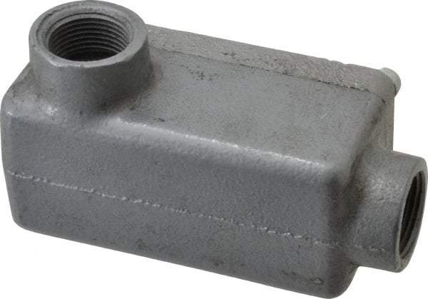 O-Z/Gedney - LR Body, 3/4" Trade, Rigid Malleable Iron Conduit Body - Rectangle, 1" OAL, Hazardous Locations - Apex Tool & Supply