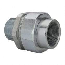 Thomas & Betts - 1-1/4" Trade, Steel Threaded Straight Rigid/Intermediate (IMC) Conduit Male Union - Noninsulated - Apex Tool & Supply