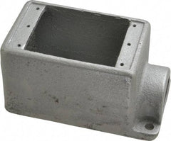 Thomas & Betts - 1 Gang, (1) 1" Knockout, Iron Rectangle Device Box - 2-3/4" Overall Width - Apex Tool & Supply
