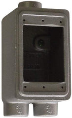 O-Z/Gedney - 1 Gang, 1/2" Knockouts, Iron Rectangle Outlet Box - Weather Resistant - Apex Tool & Supply