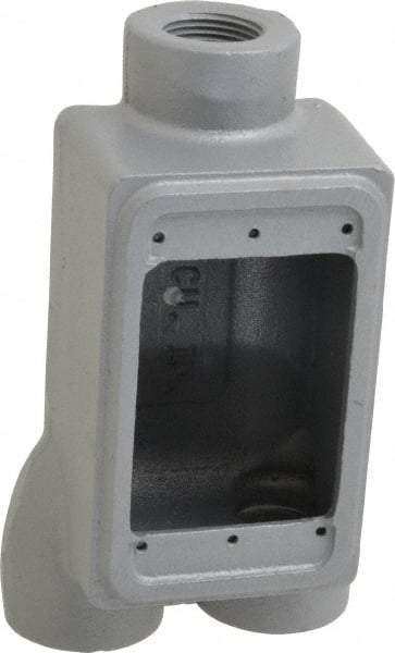 O-Z/Gedney - 1 Gang, 3/4" Knockouts, Iron Rectangle Outlet Box - Weather Resistant - Apex Tool & Supply