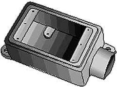 Thomas & Betts - 1 Gang, (2) 1" Knockouts, Iron Rectangle Device Box - 5.38" Overall Height x 2-3/4" Overall Width x 2" Overall Depth - Apex Tool & Supply