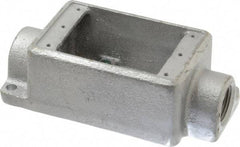 Thomas & Betts - 1 Gang, (2) 3/4" Knockouts, Iron Rectangle Device Box - 5.38" Overall Height x 2-3/4" Overall Width x 2" Overall Depth - Apex Tool & Supply
