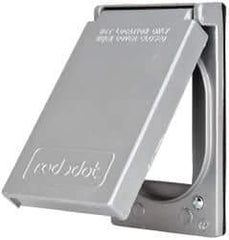 Thomas & Betts - Electrical Outlet Box Aluminum GFCI Receptacle Cover - Includes Gasket & Screw - Apex Tool & Supply