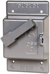 Thomas & Betts - Electrical Outlet Box Aluminum Switch Cover - Includes Gasket & Screw - Apex Tool & Supply