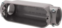 Hubbell Killark - Form Set Screw, C Body, 1-1/2" Trade, EMT Aluminum Conduit Body - Oval, 8-7/16" OAL, Dry Locations - Apex Tool & Supply