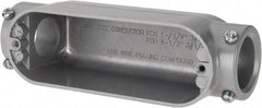 Hubbell Killark - Form Set Screw, C Body, 1-1/4" Trade, EMT Aluminum Conduit Body - Oval, 8-7/16" OAL, Dry Locations - Apex Tool & Supply