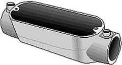 Hubbell Killark - Form 85, C Body, 1-1/4" Trade, IMC, Rigid Aluminum Conduit Body - Oval, 9-1/8" OAL, 32 cc Capacity, Hazardous & Wet Locations - Apex Tool & Supply