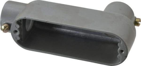 Hubbell Killark - Form Set Screw, LB Body, 1" Trade, EMT Aluminum Conduit Body - Oval, 6-5/8" OAL, 12 cc Capacity - Apex Tool & Supply