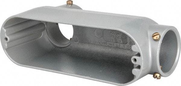 Hubbell Killark - Form Set Screw, LB Body, 2" Trade, EMT Aluminum Conduit Body - Oval, 10 & 17-3/4" OAL, 70 cc Capacity - Apex Tool & Supply