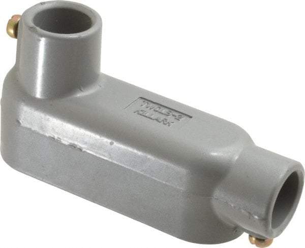 Hubbell Killark - Form Set Screw, LB Body, 3/4" Trade, EMT Aluminum Conduit Body - Oval, 5-3/4" OAL, 7 cc Capacity - Apex Tool & Supply