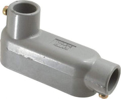Hubbell Killark - Form Set Screw, LB Body, 3/4" Trade, EMT Aluminum Conduit Body - Oval, 5-3/4" OAL, 7 cc Capacity - Apex Tool & Supply
