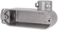 Hubbell Killark - Form Set Screw, LR Body, 3/4" Trade, EMT Aluminum Conduit Body - Oval, 5-1/8" OAL, Dry Locations - Apex Tool & Supply