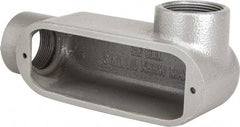 Hubbell Killark - Form 35, LR Body, 1-1/2" Trade, IMC, Rigid Malleable Iron Conduit Body - Oval, 8-1/8" OAL, 31 cc Capacity, Hazardous & Wet Locations - Apex Tool & Supply