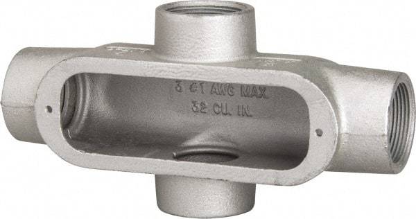 Hubbell Killark - Form 35, X Body, 1-1/2" Trade, IMC, Rigid Malleable Iron Conduit Body - Oval, 9-3/16" OAL, 36 cc Capacity, Hazardous & Wet Locations - Apex Tool & Supply