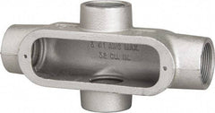 Hubbell Killark - Form 35, X Body, 1-1/2" Trade, IMC, Rigid Malleable Iron Conduit Body - Oval, 9-3/16" OAL, 36 cc Capacity, Hazardous & Wet Locations - Apex Tool & Supply