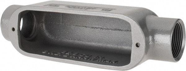 Hubbell Killark - Form 35, C Body, 1-1/4" Trade, IMC, Rigid Malleable Iron Conduit Body - Oval, 9-1/8" OAL, 32 cc Capacity, Hazardous & Wet Locations - Apex Tool & Supply