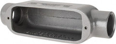 Hubbell Killark - Form 35, C Body, 1-1/4" Trade, IMC, Rigid Malleable Iron Conduit Body - Oval, 9-1/8" OAL, 32 cc Capacity, Hazardous & Wet Locations - Apex Tool & Supply