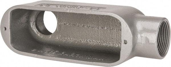 Hubbell Killark - Form 35, LB Body, 1-1/4" Trade, IMC, Rigid Malleable Iron Conduit Body - Oval, 7-1/2" OAL, 28.8 cc Capacity, Hazardous & Wet Locations - Apex Tool & Supply