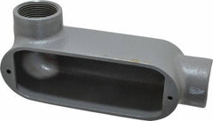 Hubbell Killark - Form 35, LL Body, 1-1/4" Trade, IMC, Rigid Malleable Iron Conduit Body - Oval, 8-1/8" OAL, 32 cc Capacity, Hazardous & Wet Locations - Apex Tool & Supply