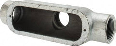 Hubbell Killark - Form 35, TB Body, 1-1/4" Trade, IMC, Rigid Malleable Iron Conduit Body - Oval, 9-3/16" OAL, 32 cc Capacity, Hazardous & Wet Locations - Apex Tool & Supply
