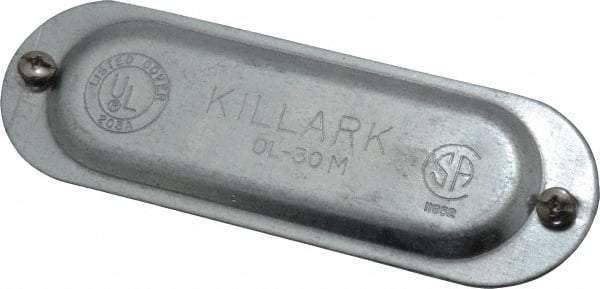 Hubbell Killark - 1" Trade, Steel Conduit Body Cover Plate - Use with Form 35 Conduit Bodies, Form 85 Conduit Bodies - Apex Tool & Supply